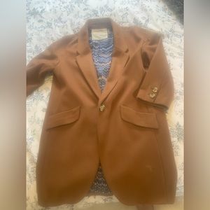 Anthropologie Cartonnier wool cocoon coat